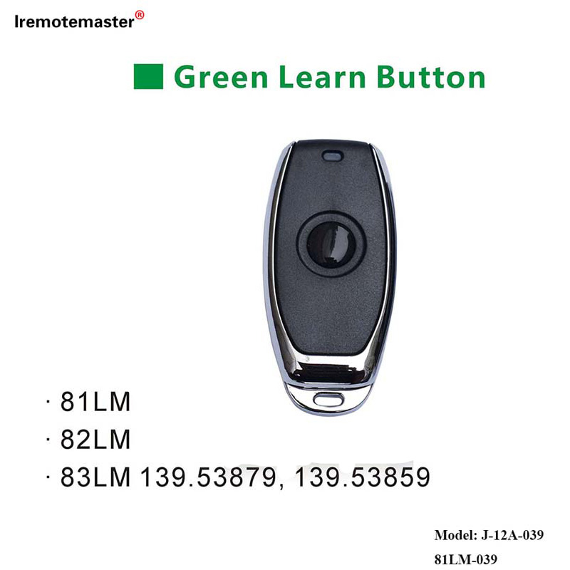 Для 81LM 82LM 83LM Green Learn Button 390MHz Пульт дыстанцыйнага кіравання дзвярыма гаража